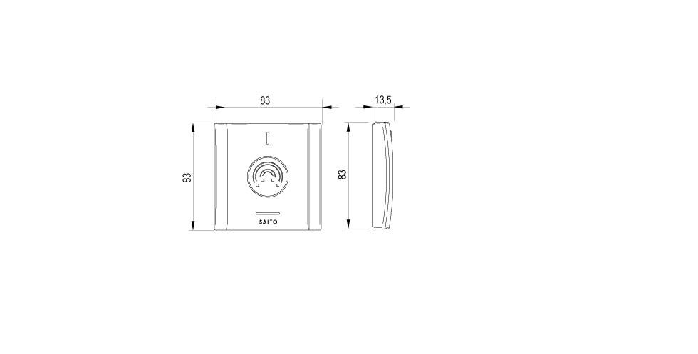 Modular XS Eu WR Technical Drawing